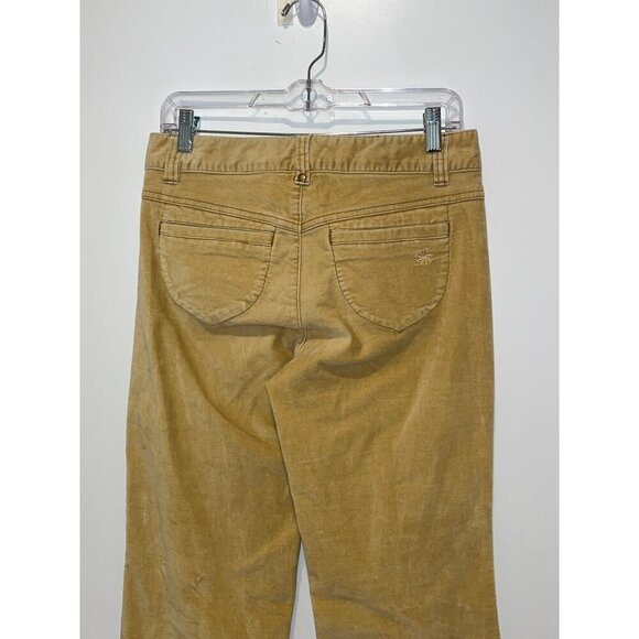 Athleta Corduroy Pants Women's Size 6T Mid Rise Stretch Bootcut 5 Pockets Tan - Picture 3 of 9